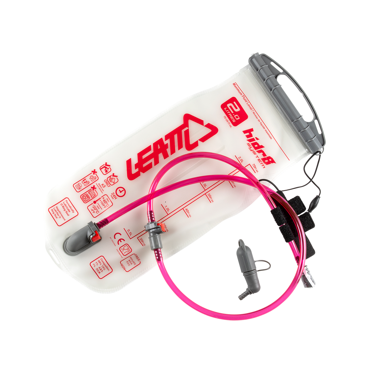 Bladder Flat CleanTech 2L (70oz) w tube and bite valve